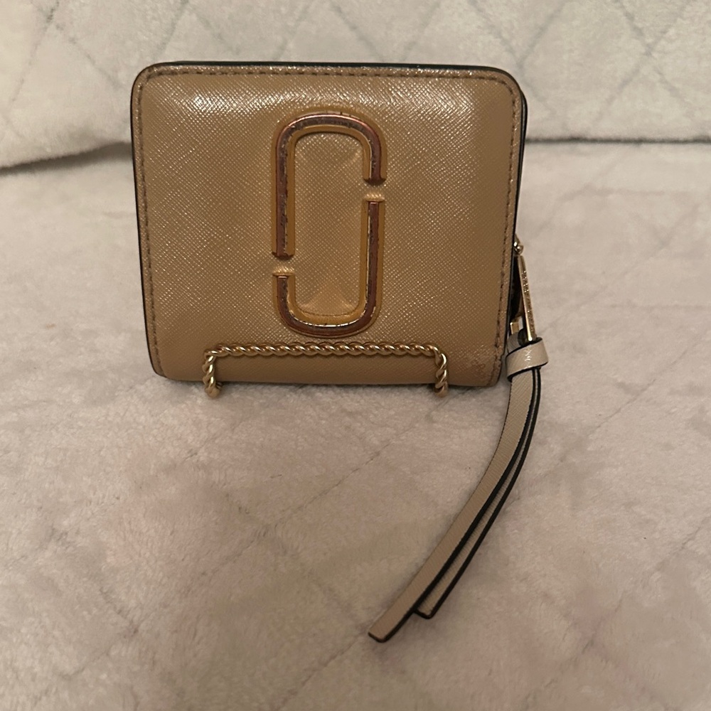 Marc Jacobs Gold/Green Compact Women's Wallet